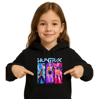 HUNTRIX K-POP DEMON HUNTERS PREMIUM BLUZA Z KAPTUREM CIEPŁA  - ROZMIARY - KOLORY
