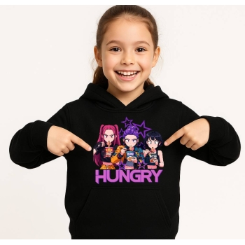 HUNTRIX K-POP DEMON HUNTERS PREMIUM BLUZA Z KAPTUREM CIEPŁA  - ROZMIARY - KOLORY