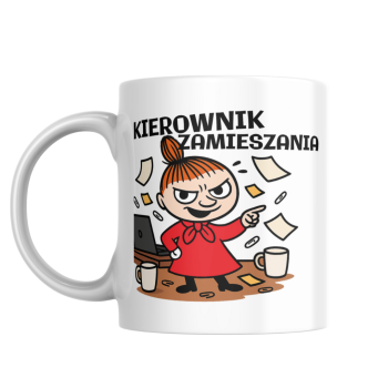MAŁA MI KUBEK DO PRACY ŚMIESZNY PREZENT KIEROWNIK ZAMIESZANIA 330ml