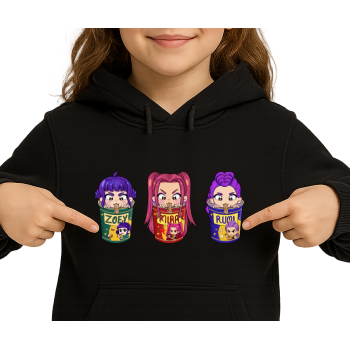HUNTRIX K-POP DEMON HUNTERS PREMIUM BLUZA Z KAPTUREM CIEPŁA  - ROZMIARY - KOLORY